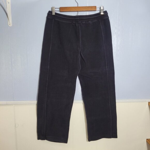 Caribbean Joe Let Go Small Black Pull On Drawstring Heavy Sweatpants - Picture 6 of 10